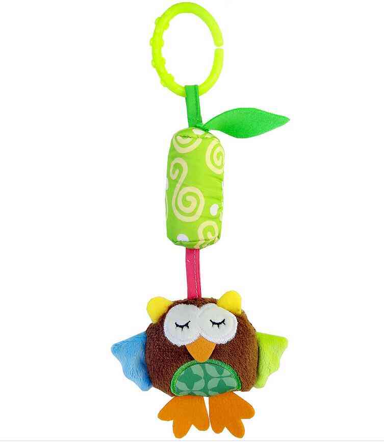 Infant Baby Cotton Rattle Hand Bell Toy, Animals Plush Development
