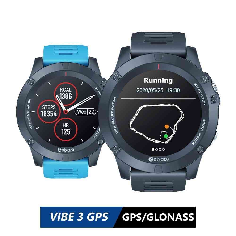 Vibe-3 gps-smartwatch frequenza cardiaca modalità multi-sport impermeabile / migliore durata della batteria orologio gps per android / ios - nero