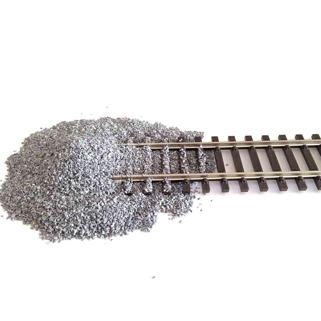 450g Ho 1:87/n 1:160 Train Model Layout Sand Ballast - Brown (no Railroad Tracks And Other Buildings)