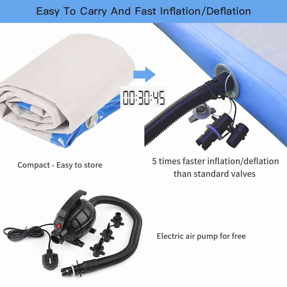 подложка за подаване на въздушна писта за гимнастика- надуваема с електрическа помпа