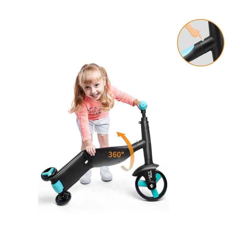 Triciclo scooter para niños - bicicleta de equilibrio para niños pequeños 3 en 1 - rojo