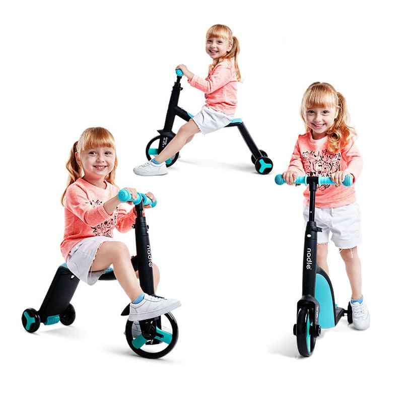Tricycle scooter enfant - vélo d'équilibre 3 en 1 pour tout-petits - rouge