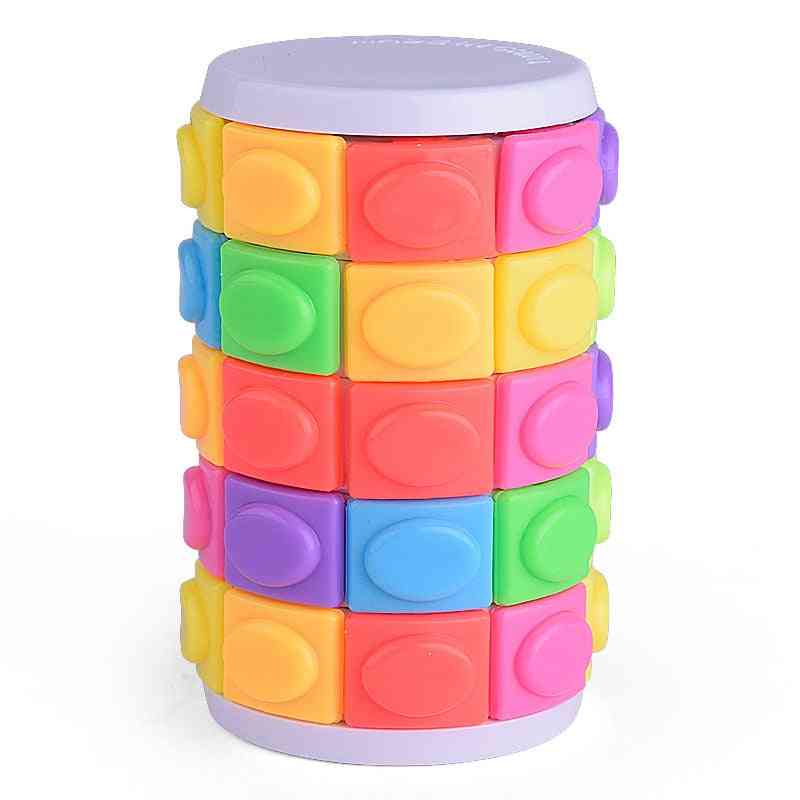Intelektualny kolor dla dzieci kreatywna magiczna wieża zabawki dla dzieci do kostki dekompresyjnej, kwadratowa układanka odpowiednia zabawka relaksacyjna -