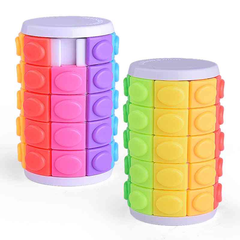 Kinder intellektuelle Farbe kreative magische Turm Babyspielzeug für Dekompression Fingerwürfel, quadratisches Puzzle geeignet Entspannungsspielzeug -