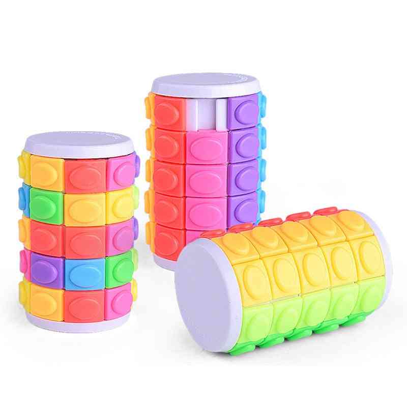 Intelektualny kolor dla dzieci kreatywna magiczna wieża zabawki dla dzieci do kostki dekompresyjnej, kwadratowa układanka odpowiednia zabawka relaksacyjna -
