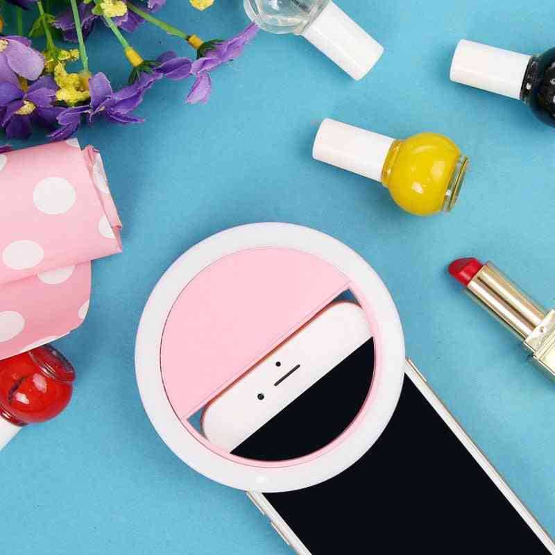 Hordozható mini mobiltelefon led retardateur vaku lencse és szépség töltő fény