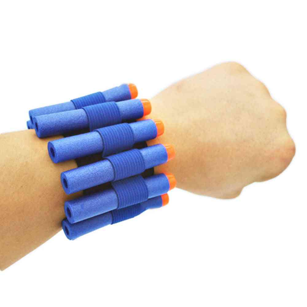 Safety Elastic Wrist Band Storage - Soft Bullets For Nerf Gun Toy