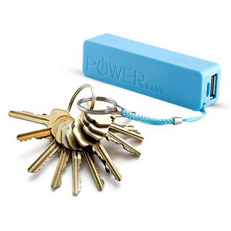 Powerbank With Key Chain Usb Portable 2600mah
