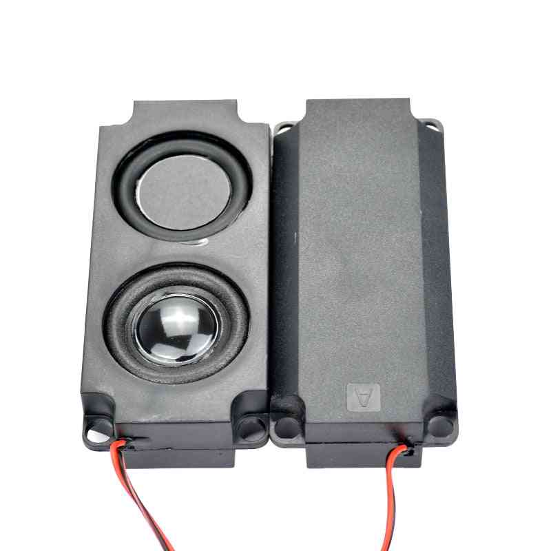 2 uds altavoces portátiles de audio 10045 led / altavoz de tv 8-ohm 5w altavoz de doble diafragma-bajo para computadora / teatro