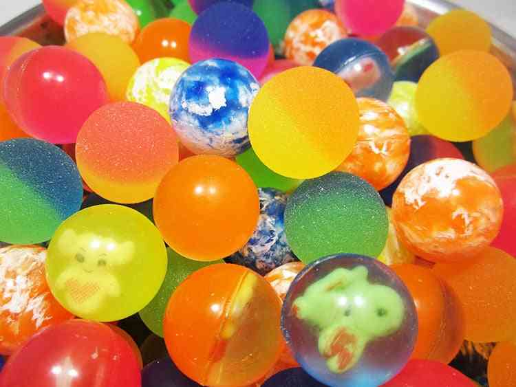 30pcs Mixed Bouncy, Solid Floating Rubber Balls