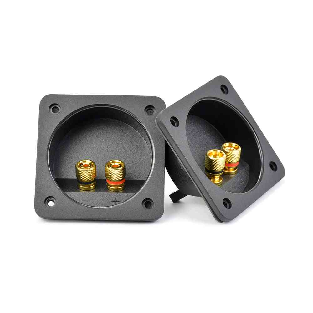 Abs-plastic, Gold-plated-copper-terminal Board-diy Speaker Junction Pull Box