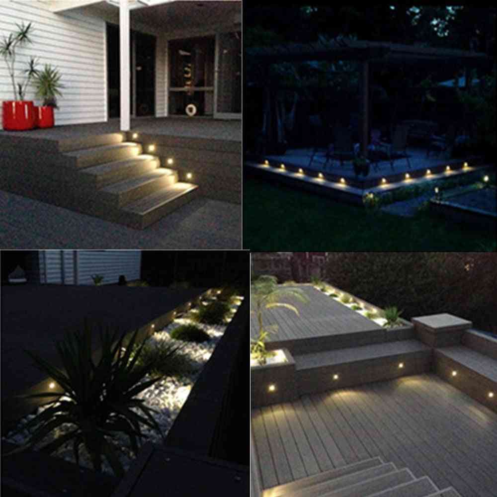 Halbmond LED Lichter Lampen für Garten Garten Zaun Zaun Treppen Deck Schiene Schritt - warmweiß