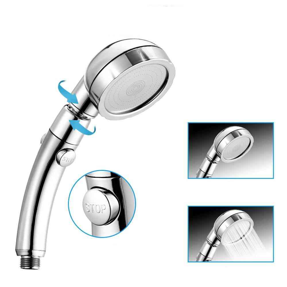 360 Degree Rotatable With 3 Modes Water Control Button Shower Head