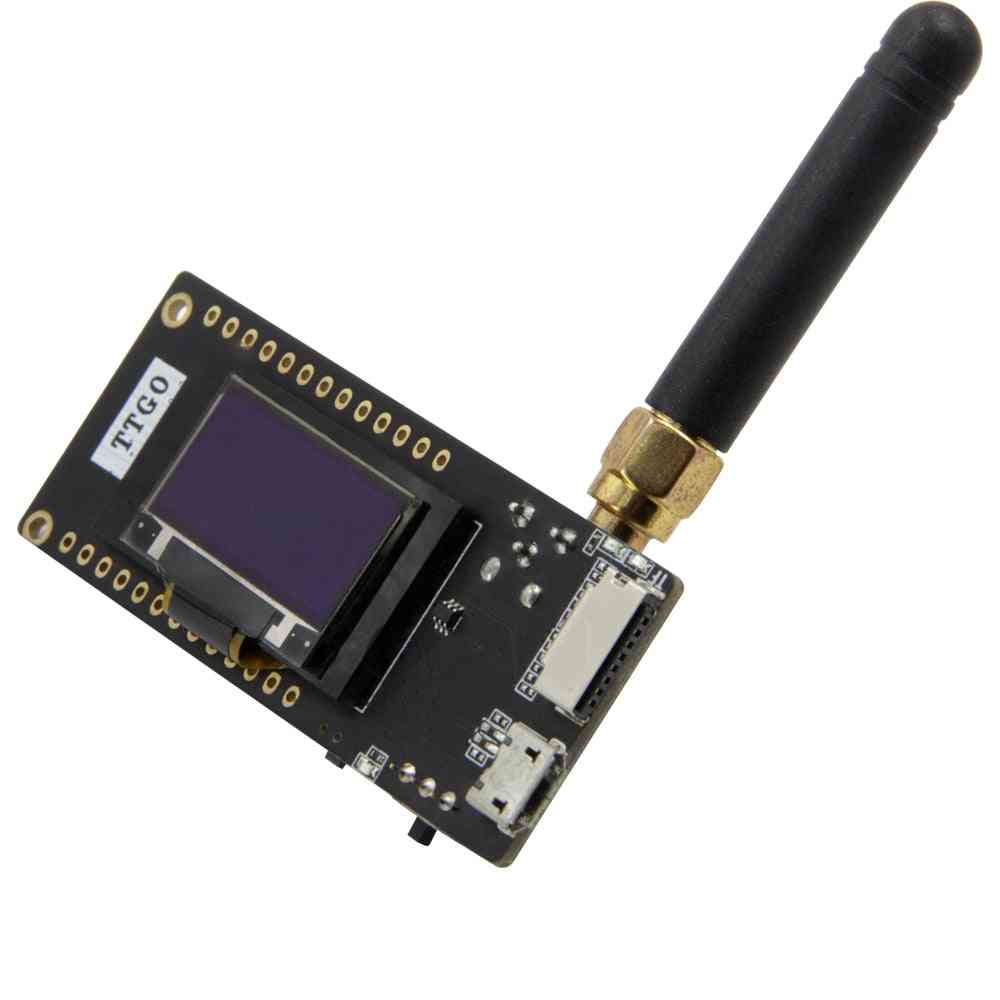 Esp32-paxcounter lora32 v2.1 / 1.6 versie 433/868/915 mhz, oled 0.96 inch sd-kaart bluetooth wifi-module - 433 mhz