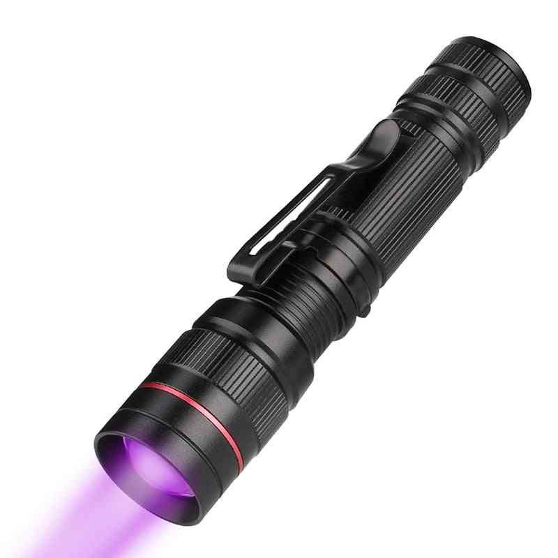 Portable Led Uv Flashlight - Ultra Violet Light Torch Lamp