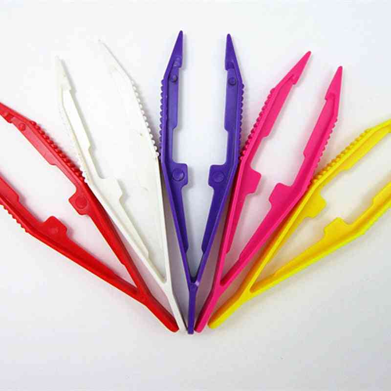 Kids Safety Plastic Beads Tweezer For Puzzle Bead Model Building Kits