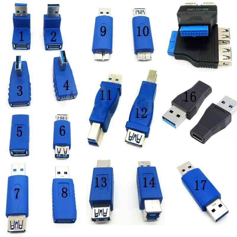 Usb3.0  Type A To B / Micro / Mini / Male To Female Adapters