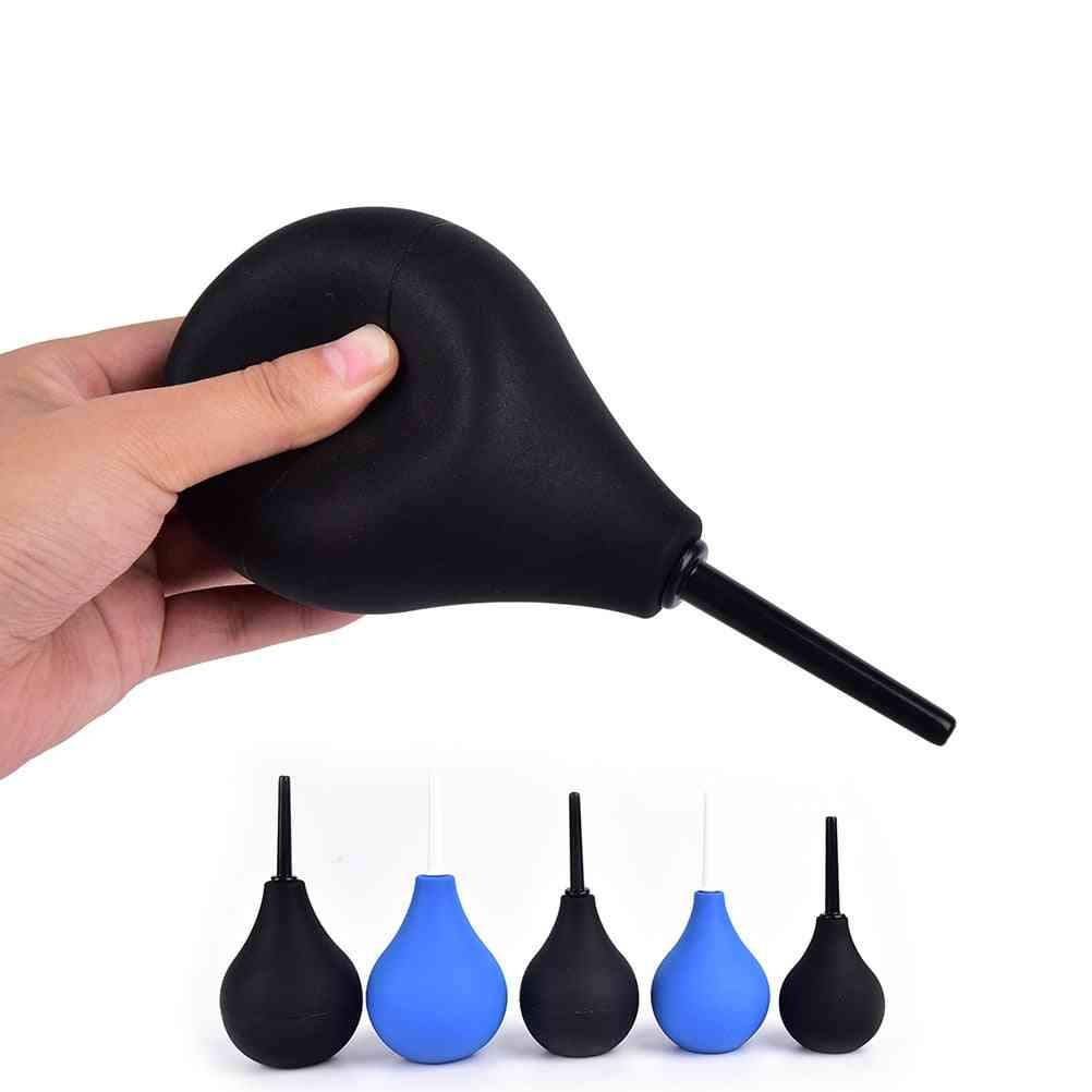 Pear Shaped Enema Rectal Shower- Cleaning System, Silicone Gel Ball
