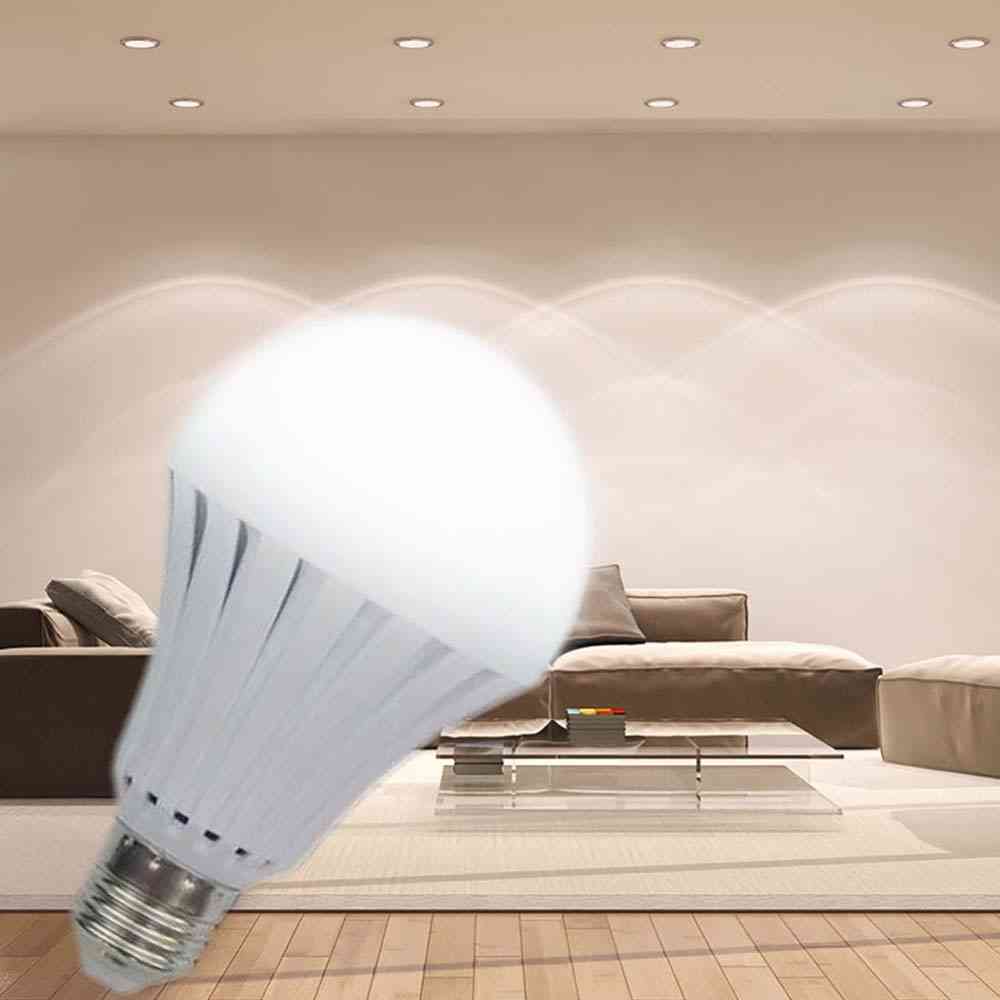 LED ampoule de secours intelligente e27, ac220v avec lampe d'éclairage à batterie rechargeable pour éclairage extérieur bombil