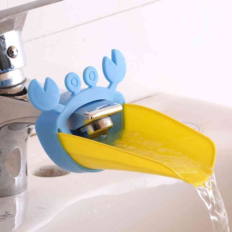 Vandbesparelse hjælper børn med at vaske hænder - badeværelse vandhane forlænger