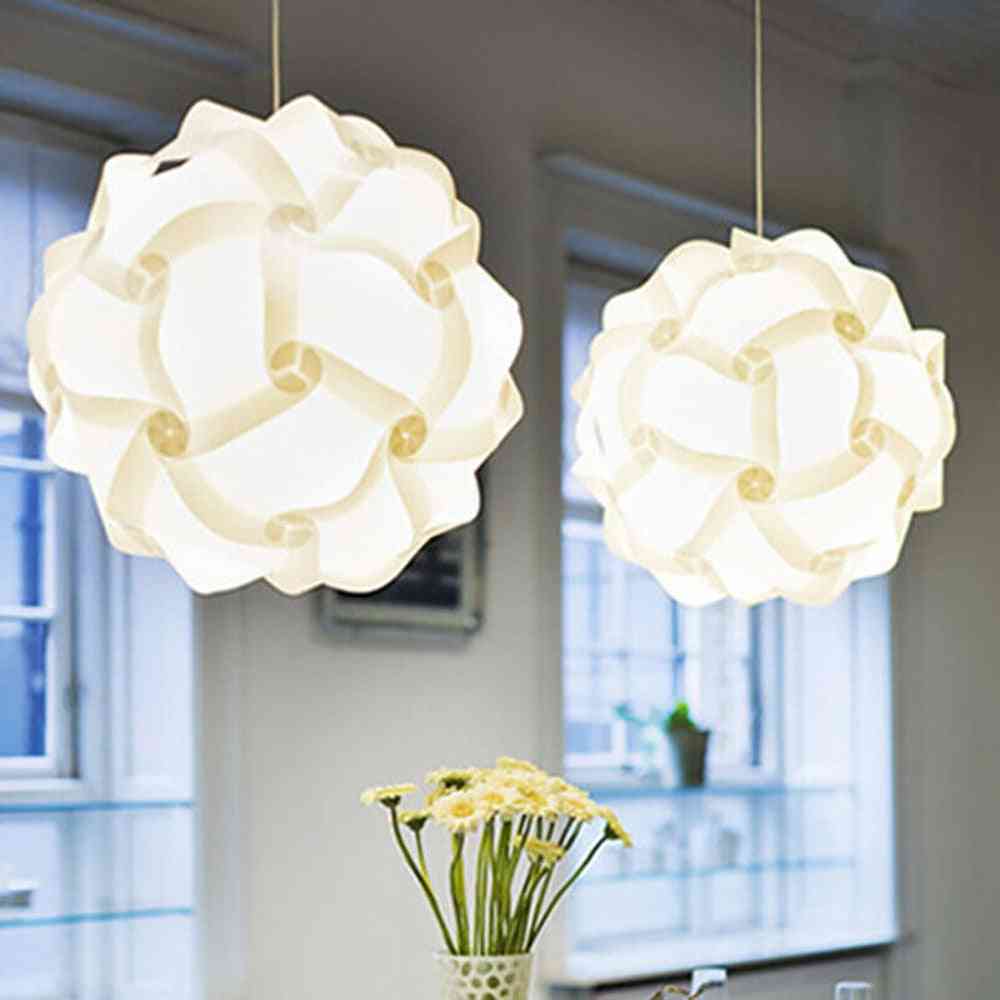 Klosz lampy iq Puzzle Light, Dekoracja abażuru sufitowego, Lampa wisząca żyrandol do akcesoriów domowych