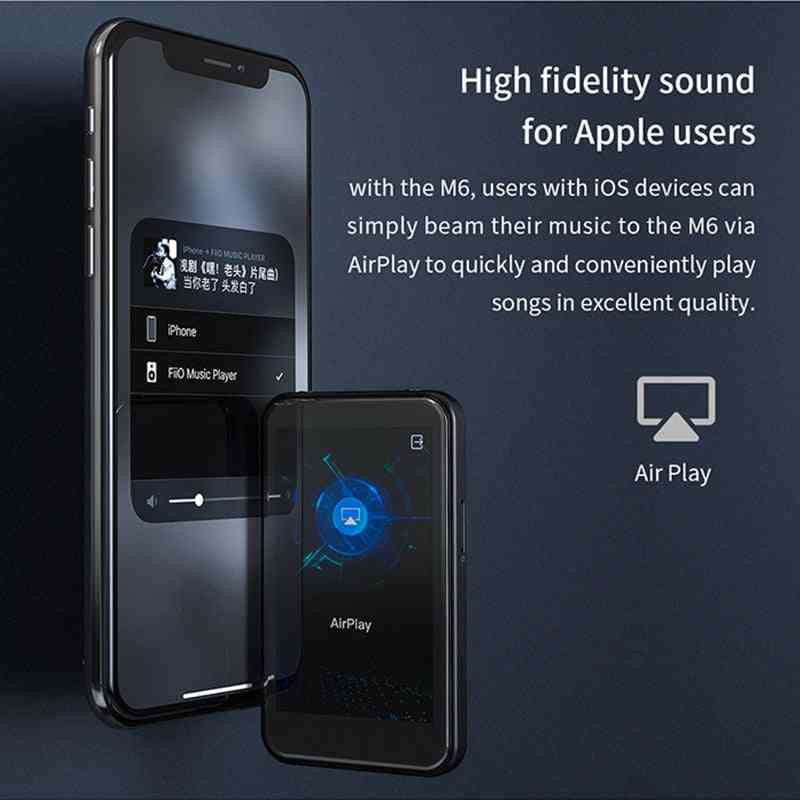 Hi-res bluetooth hifi musiikki kannettava ja mp3-soitin USB dac es9018q2c -pohjaisen androidin kanssa