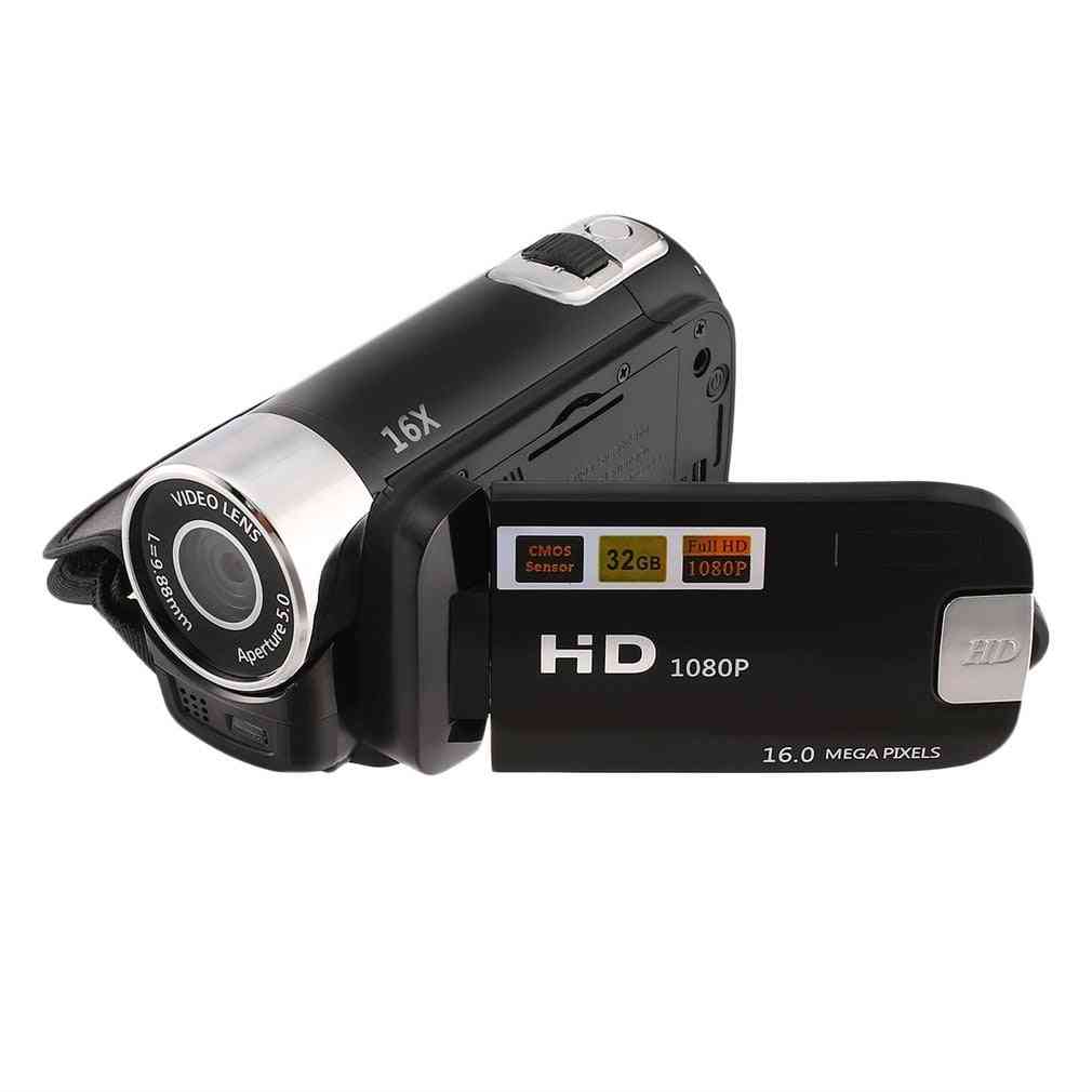 Ny 2,4-tums skärm full hd 1080p- digital tft-kamera 16,0 megapixlar cmos-sensor dv med led-fyll-ljus videokamerainspelare