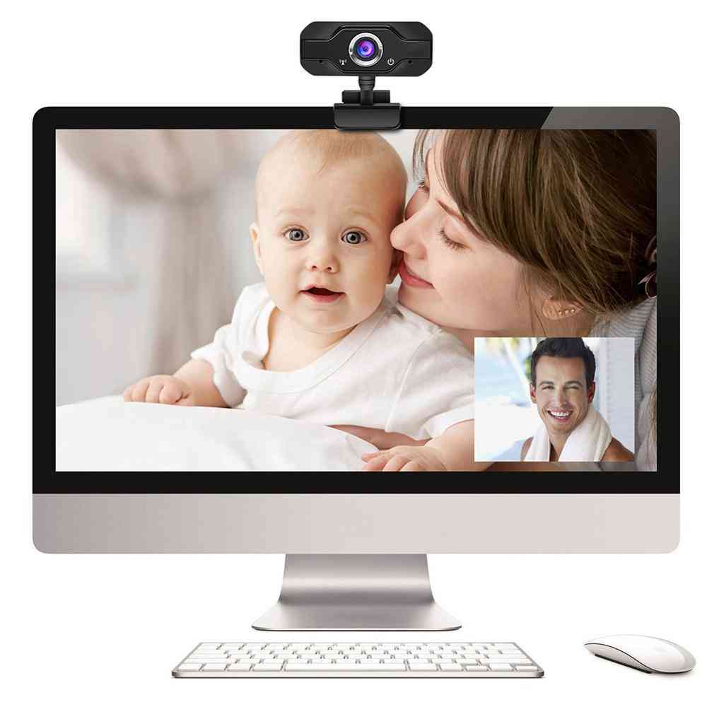 Webcam 1080p k68 high definition fixedfocus webcam usb-2.0 afspil web-cam, widescreen video-web kamera med mikrofon