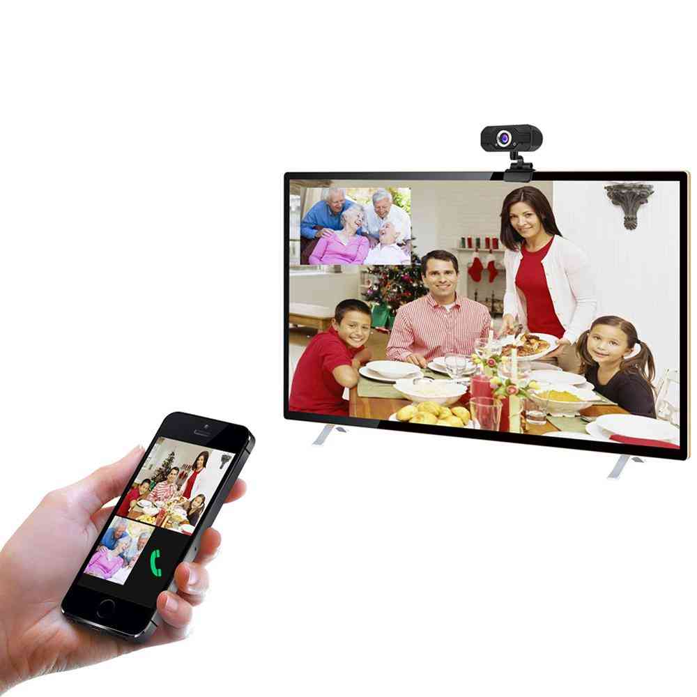 Webcam 1080p k68 high-definition vaste focus webcam usb-2.0 play webcam, breedbeeld video-webcamera met microfoon