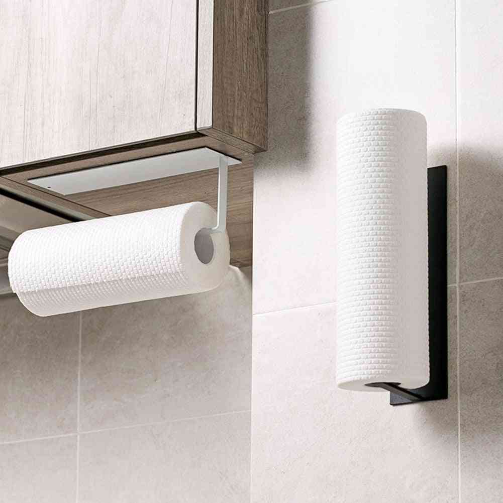 Under Cabinet Paper Roll Rack- Towel Holder