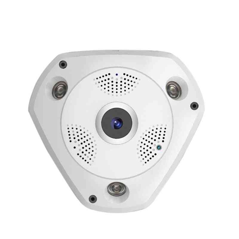 Vr 360 hd beveiligingscamera draadloos, wifi panoramisch huisbeveiligingssysteem met nachtzicht -