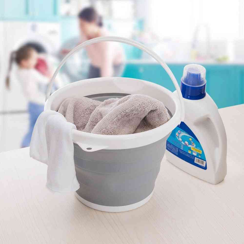 Foldable Wash Bucket- Creative Plastic Portable Washing Fishing Clean Tool