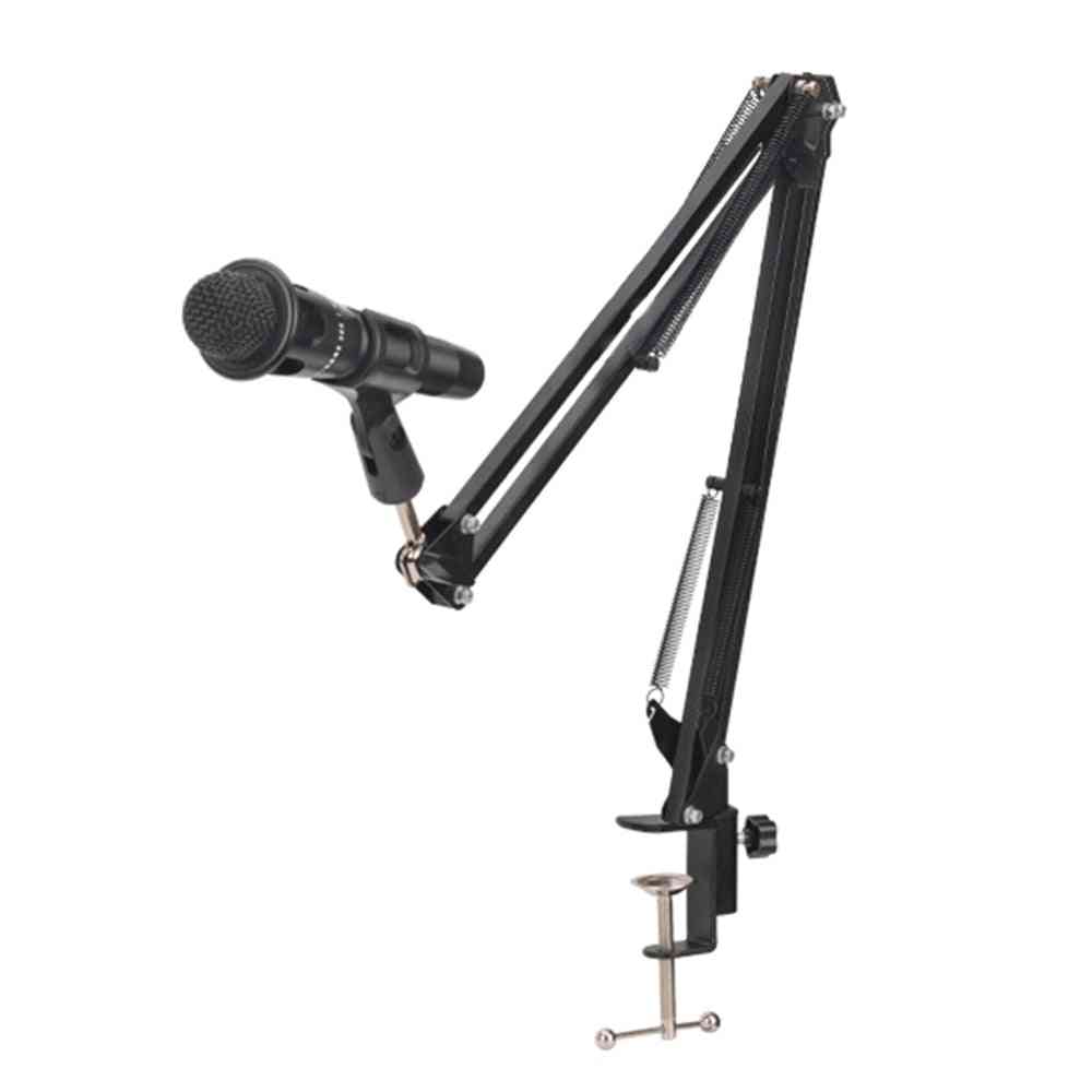 Suporte de braço de tesoura para suporte de microfone bm-800 com suporte universal para montagem antichoque de suporte tipo aranha