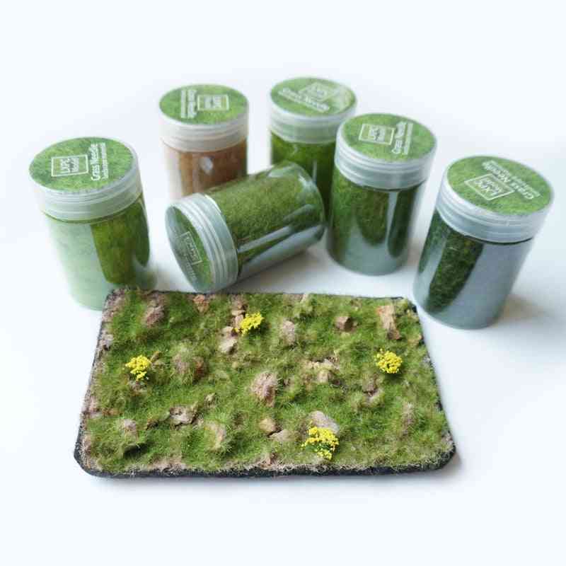 Trávník 5 mm travní trsy travní prášek, výroba pískového stolu