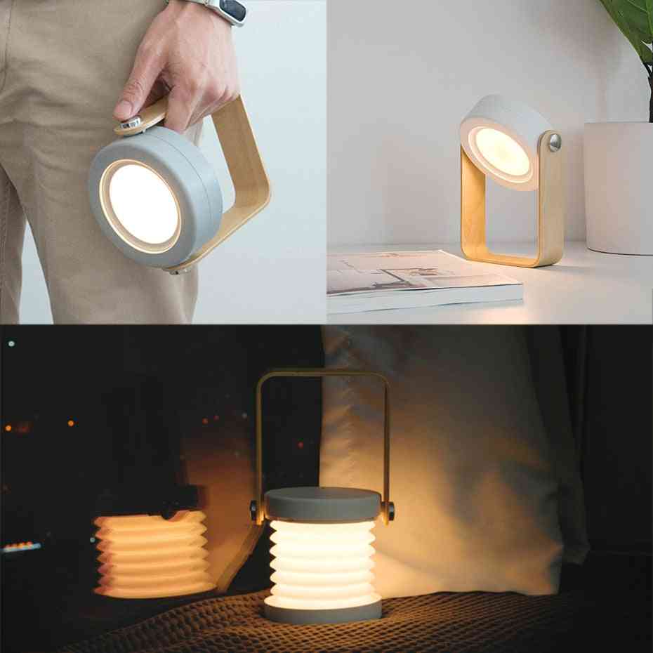 Portable Deformed Nightlight- Usb Rechargeable, Multi-purpose Lantern