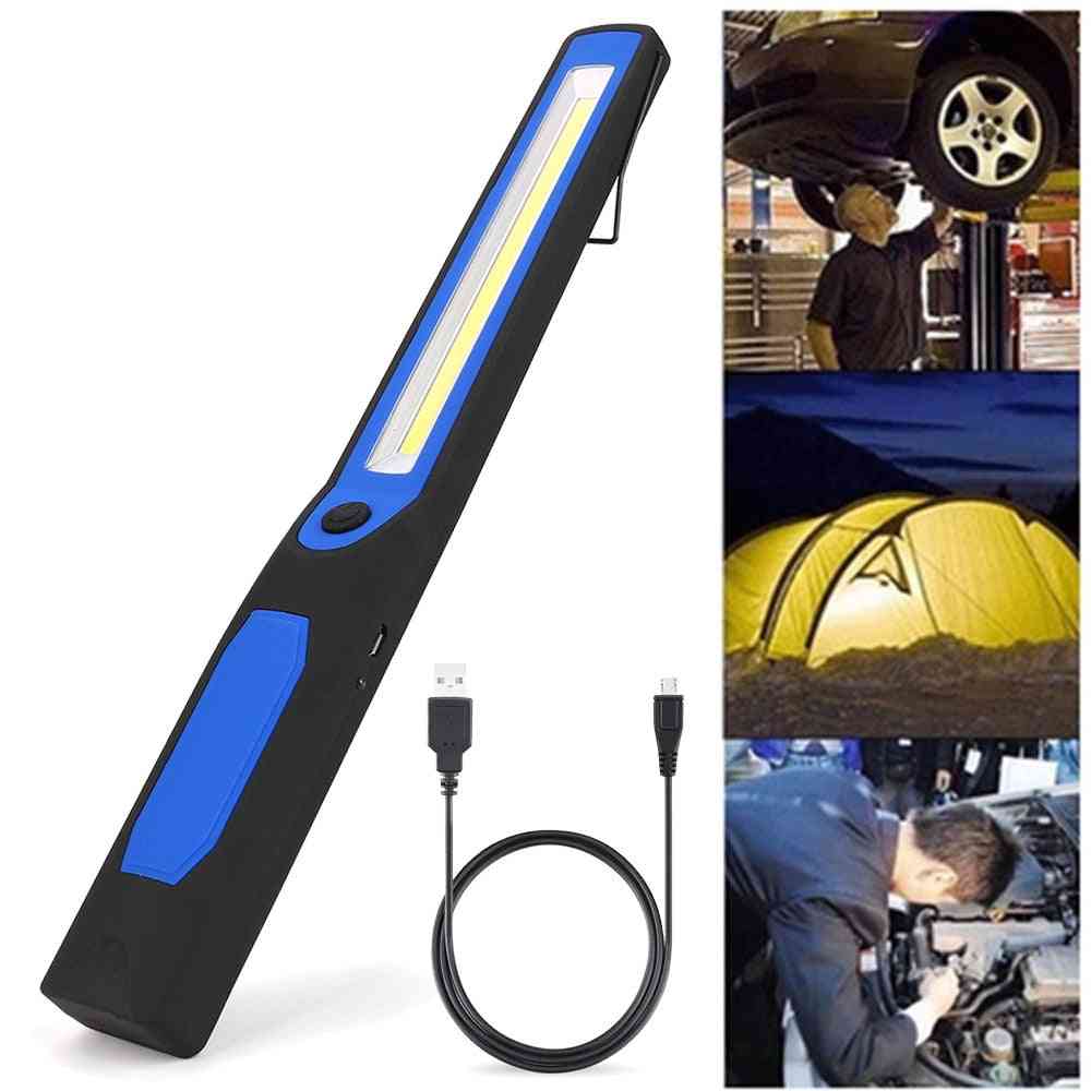 2in1 Rechargeable Led Cob Camping Work Inspection Light