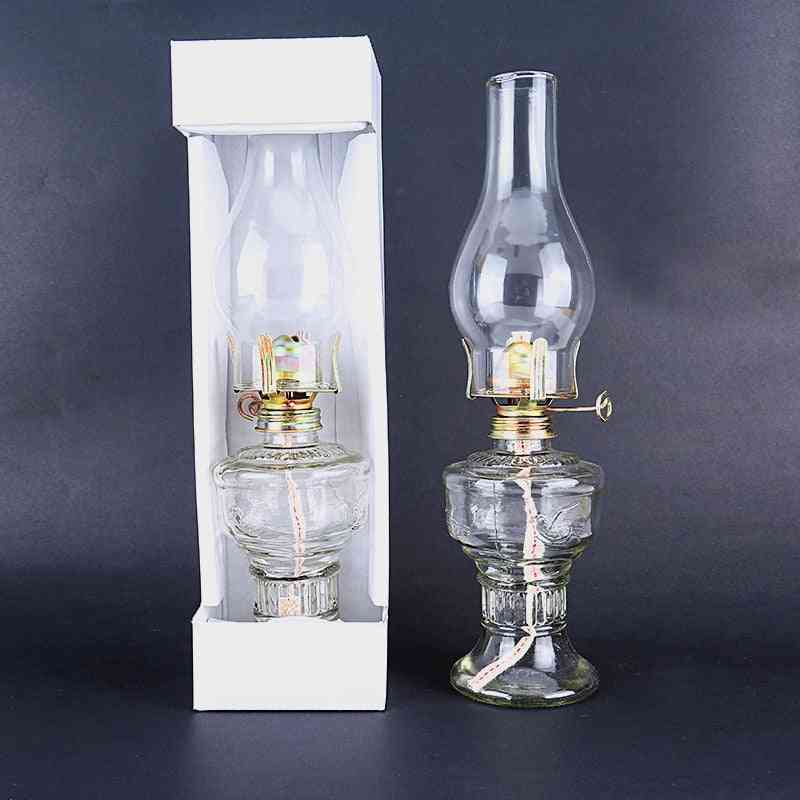 Kerosene Glass Lanterns Oil Lamp - Classic Retro Family Decorative Lights