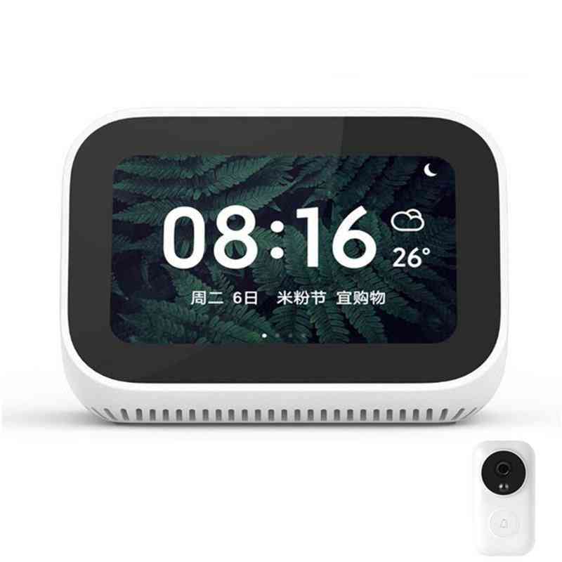 Głośnik bluetooth 5.0 z ekranem dotykowym xiaomi ai, budzik z cyfrowym wyświetlaczem WiFi smart-connection głośnik mi