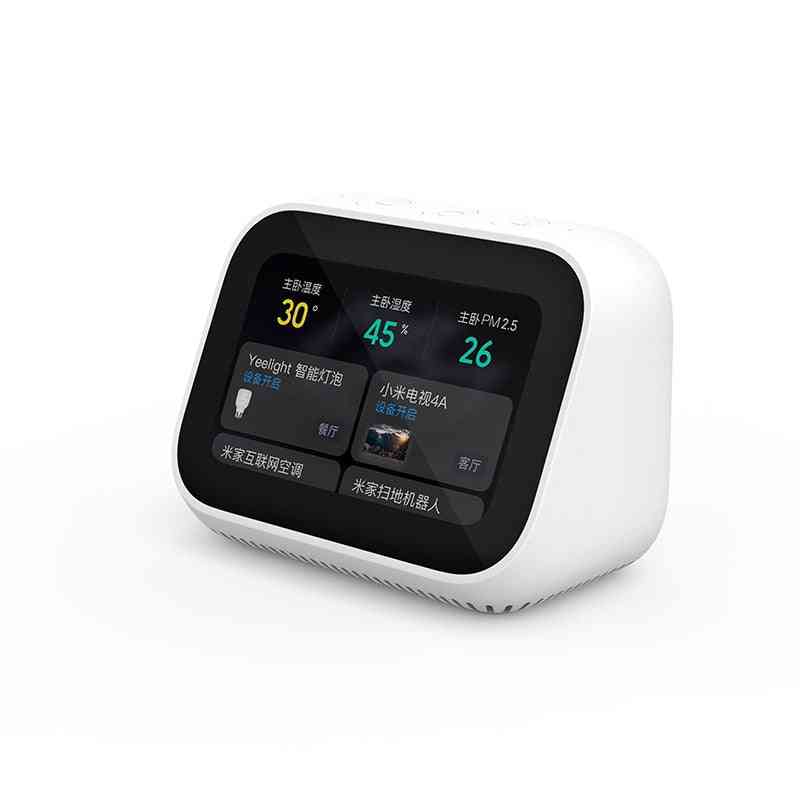 Głośnik bluetooth 5.0 z ekranem dotykowym xiaomi ai, budzik z cyfrowym wyświetlaczem WiFi smart-connection głośnik mi