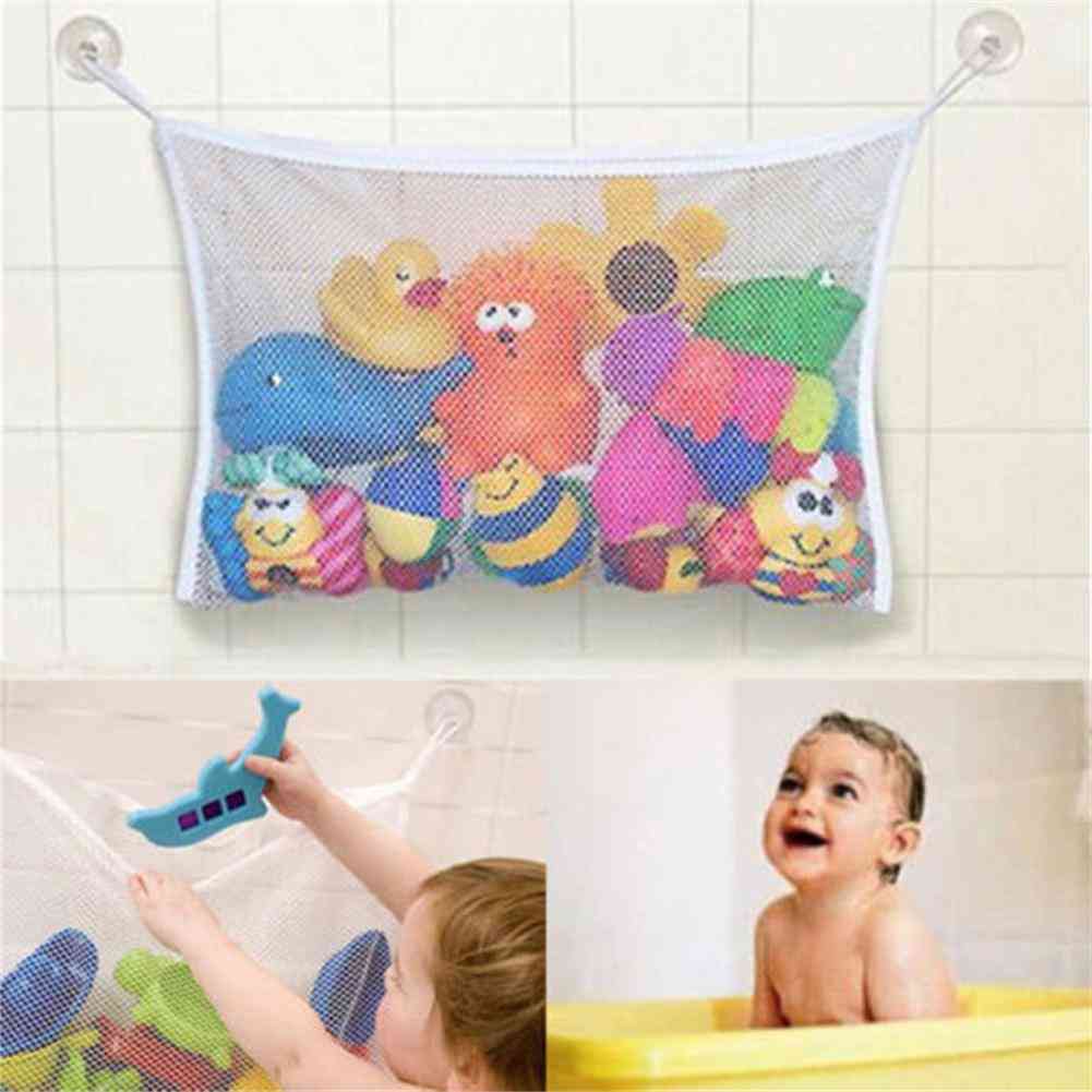 Baby Shower Toy Storage Mesh/net Bag With Suction Cup Hook