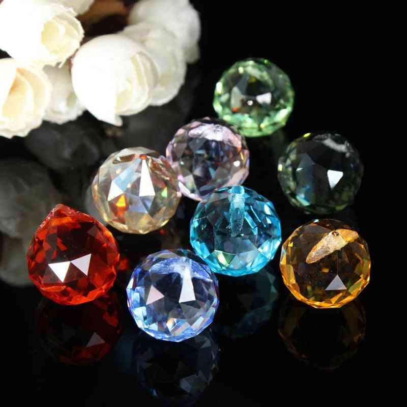 8pcs pièces de lustre en cristal, prismes en verre haning pendentifs de capteur de soleil arc-en-ciel pour pendentifs de lustre de lampe légère -