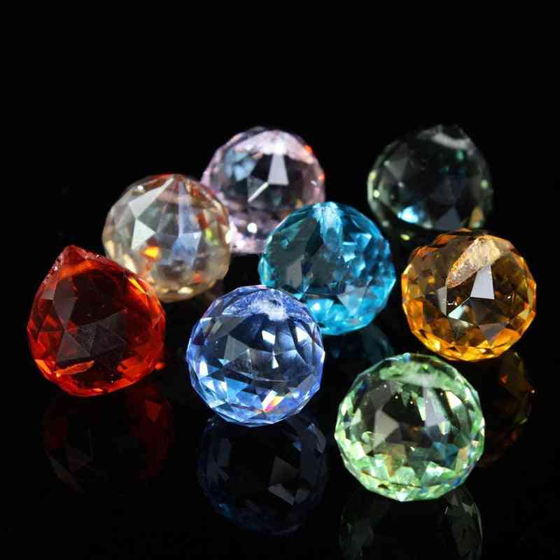8 sztuk kryształowy żyrandol części, haning szklane pryzmaty Rainbow Suncatcher wisiorki na światło lampy wisiorki żyrandolowe -