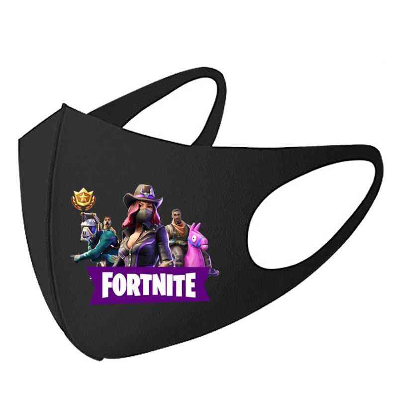 Fortnite Adult Face Mask, Anti Dust, Windproof - Reusable, Breathable Protective Mouth Caps For Kids