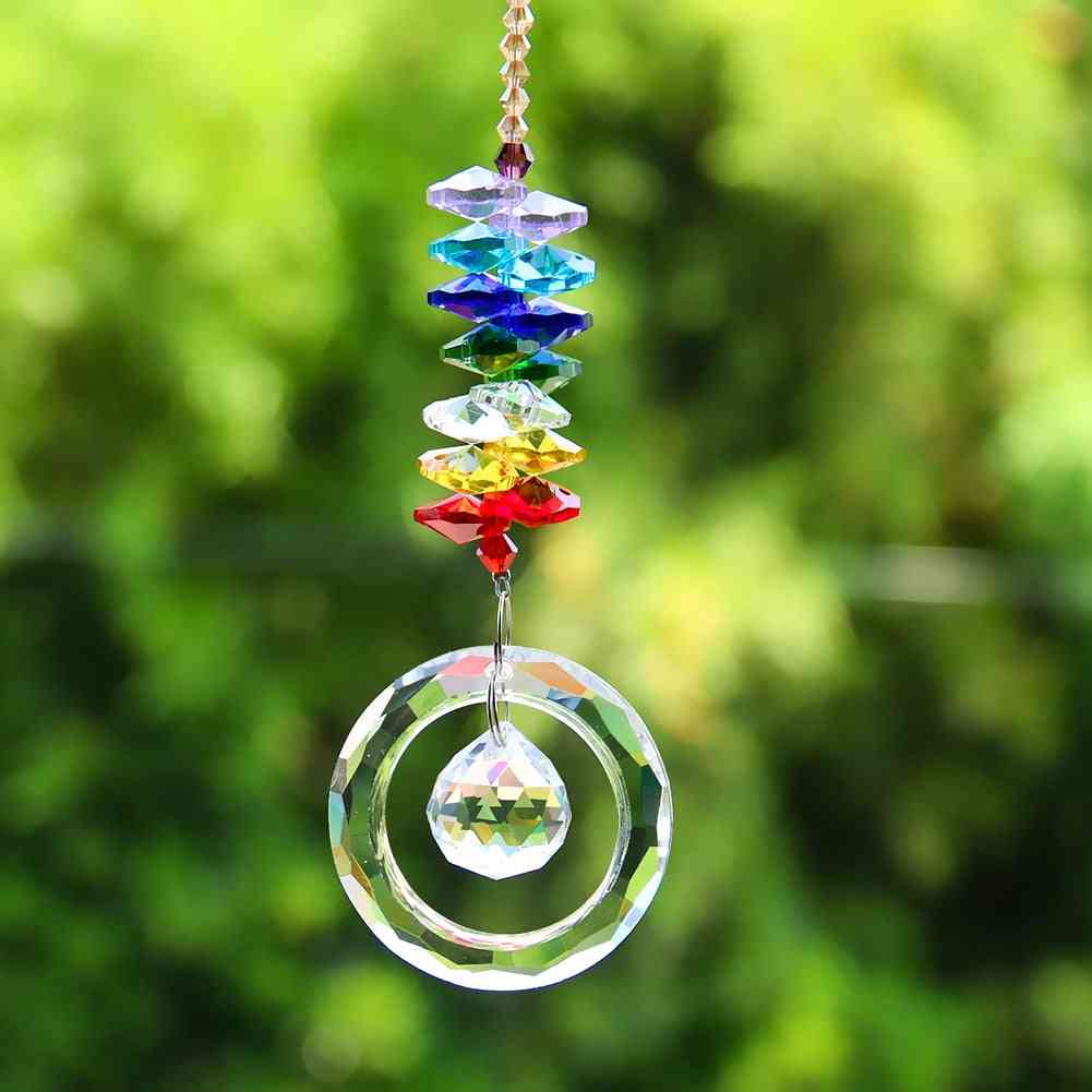 Crystals Beads - Chandelier Pendants Hanging Ornament Suncatcher Prisms Garden Decor Accessories
