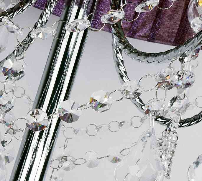 Octagon Beads With Metal Ring-crystal Garland For Decoration