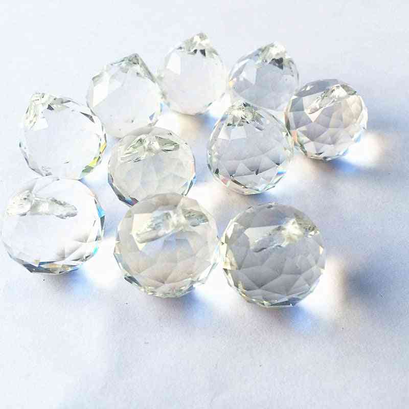 20mm Clear Faceted Ball Shaped-k9 Optical Crystal For Chandelier/wedding Decoration