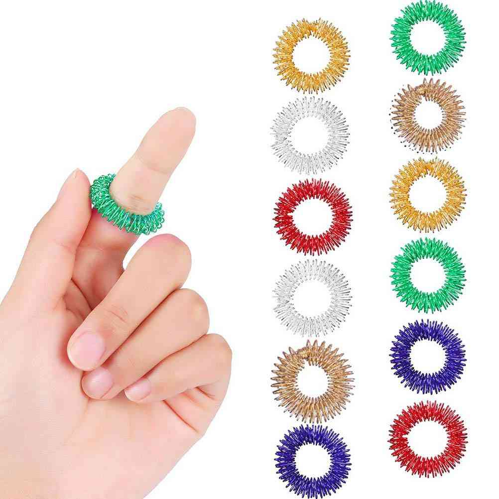 Spiky Sensory Finger Acupressure Ring, Fidget Toy