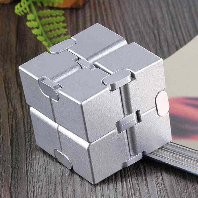 Metal Infinity Cube For Stress Relief Toy - Portable Type