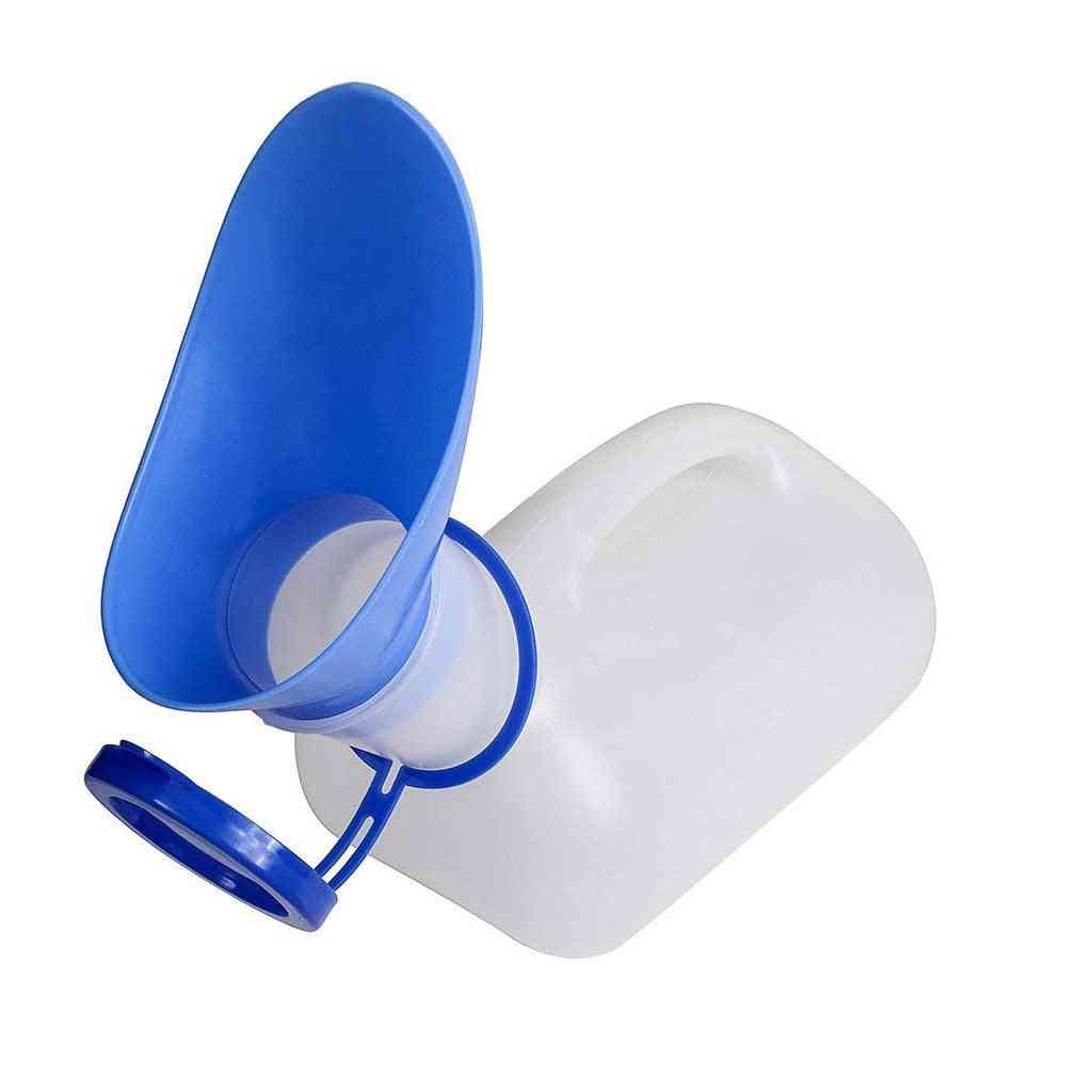 Unisex Portable Urinal Bottle With Funnel Adapter For Adults, Kids, Seniors