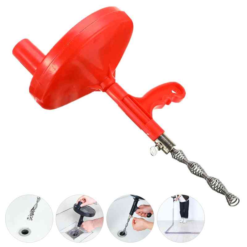 Sink Pipe Drain Cleaner With Snake Cable - Bathroom Dredging Tool